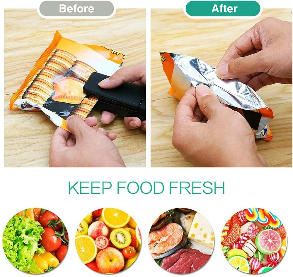 Portable Rechargeable Heat Sealing Machine for Food Storage